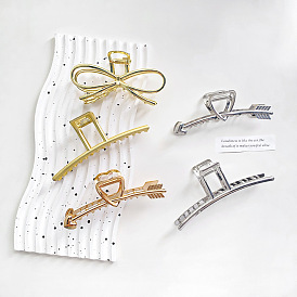 Elegant and Chic Hair Clip for Women - Large Shark Jaw Metal Alloy Clamp