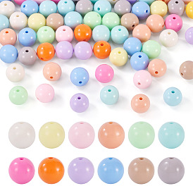 71 непрозрачные акриловые бусины, круглые