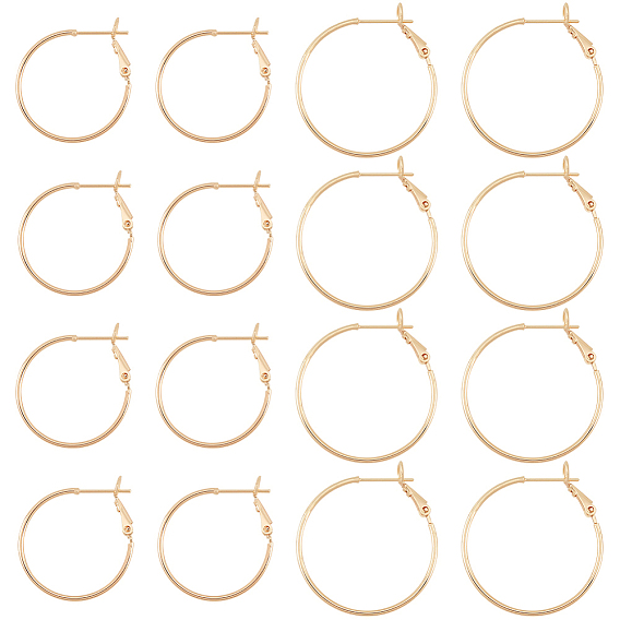16шт 2 размер латунные серьги-кольца