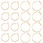 16шт 2 размер латунные серьги-кольца