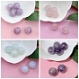 Natural & Synthetic Gemstone Healing Round Stones, Pocket Palm Stones for Reiki Ealancing