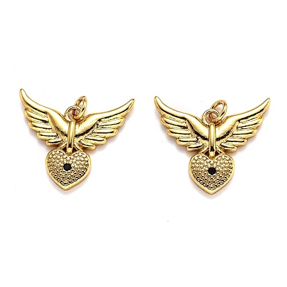 Латунные микро проложить кубического циркония подвески, долговечный, крыло