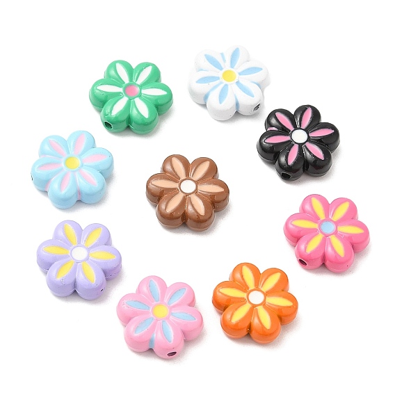 Des perles d'émail en alliage, fleur
