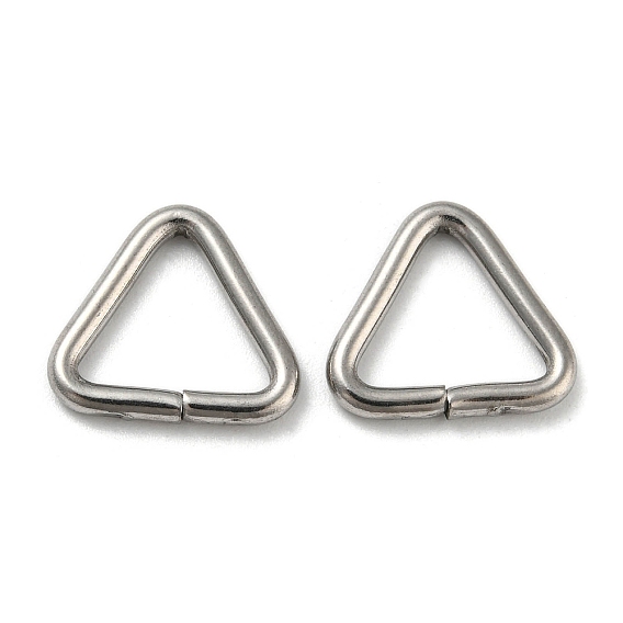 304 Stainless Steel Triangle Linking Ring, Buckle Clasps, Quick Link Connector, Fit for Top Drilled Beads, Webbing, Strapping Bags
