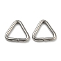 304 Stainless Steel Triangle Linking Ring, Buckle Clasps, Quick Link Connector, Fit for Top Drilled Beads, Webbing, Strapping Bags
