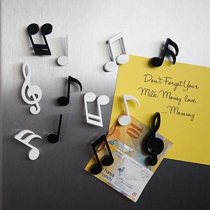 Cute Multifunction Resin Magnetic Refrigerator Sticker Fridge Magnets, Musical Note