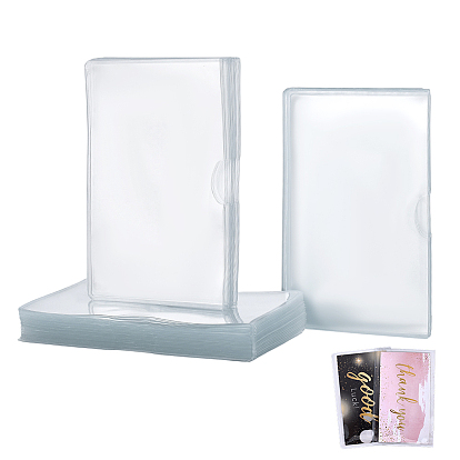 120шт. прямоугольные прозрачные держатели для карт из ПВХ