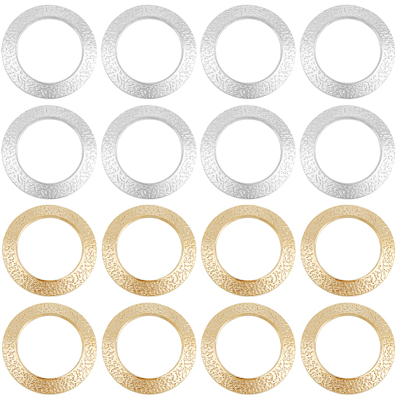 20шт 2 цвета латунные соединительные кольца, без свинца и без кадмия, круглые кольца, 