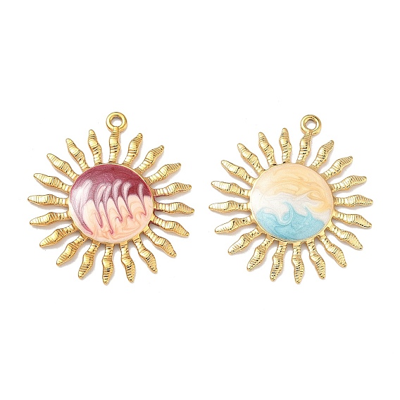 304 нержавеющей стальной эмали подвески, солнечные чары, ионное покрытие (ip), реальный 18 k позолоченный