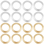 20шт 2 цвета латунные соединительные кольца, без свинца и без кадмия, круглые кольца, 