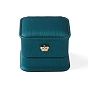 PU Leather Ring Storage Box, Plush Interior Gift Case, for Jewelry Showcase Ring Holder