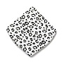 Leopard Pattern Opaque Acrylic Pendants, for DIY Earring Accessories, Rhombus