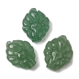 Резные подвески из натурального зеленого авантюрина, амулеты в виде девятихвостой лисы