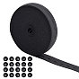 DIY Clothing Adjust Elastic Kits, with Resin Buttons, Flat Elastic Cord/Bands with Buttonhole