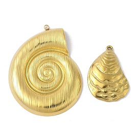 304 подвески из нержавеющей стали, шарм в форме ракушки