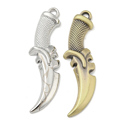 Alloy Pendants, Knife Shape