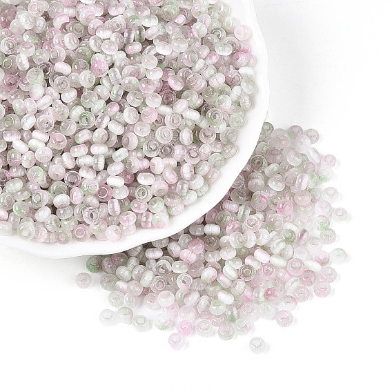 Имитация кошачьего глаза стеклянные бусины, рондель, два тона