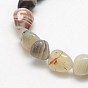 Natural Botswana Agate Nuggets Beads Strands, Tumbled Stone, 8~12x8~12mm, Hole: 1mm, about 44pcs/strand, 15.5 inch