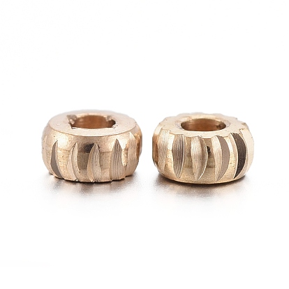 Brass Spacer Beads, Nickel Free, Flat Round