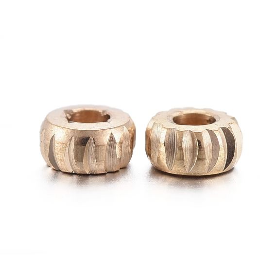 Brass Spacer Beads, Nickel Free, Flat Round