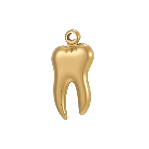 304 подвески из нержавеющей стали, зубные чары, ионное покрытие (ip)