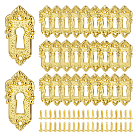 20шт. винтажные таблички с ключами из цинкового сплава, розетки замка, с винтом 40 шт.