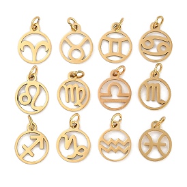 Ионное покрытие (ip) 304 брелоки из нержавеющей стали, с целью перехода в кольце, лазерная резка, реальный 18 k позолоченный, кольцо с подвеской в виде созвездия