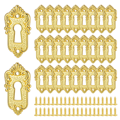 20шт. винтажные таблички с ключами из цинкового сплава, розетки замка, с винтом 40 шт.