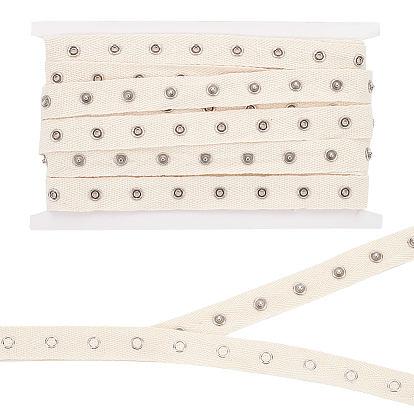 5 ярды 201 лента с кнопками из нержавеющей стали, пришивная застежка из хлопковой ленты, с картой дисплея 1pc картона