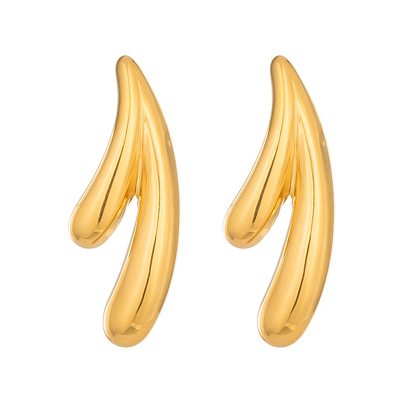 Irregular 304 Stainless Steel Stud Earrings for Women
