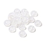 Transparent Acrylic Beads, Flat Round