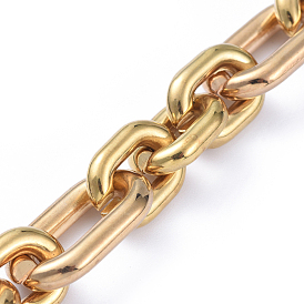 Handgefertigte ccb kunststoff figaro ketten, ellipsenförmige, für Schmuck machen
