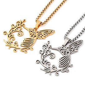 201 подвесные из нержавеющей стали ожерелья, феникс