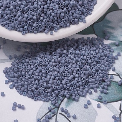 Бусины miyuki delica, цилиндр, японский бисер, 11/0, полуматовая