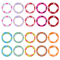 20шт. 10 стили сплав эмалированные пружинные кольца для ворот, кольцо