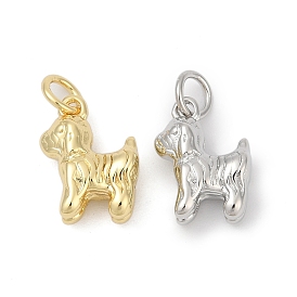 Латунные подвески, собака прелести, долговечный, без свинца и без кадмия, стойки покрытие, с целью перехода в кольце