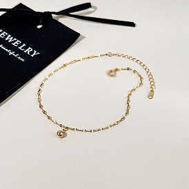 304 браслеты с круглыми бусинами из нержавеющей стали, браслеты с цепочками для женщин