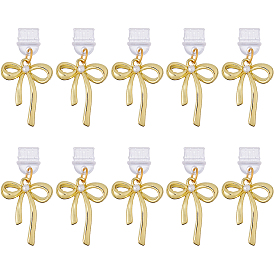 10шт пластиковые мобильные пылезащитные заглушки, Сплав с подвесками, золотые