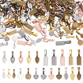 120шт. сплава клееные плоские накладки дужки, смешанные формы