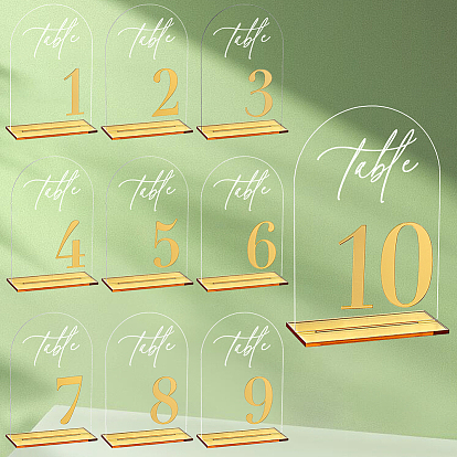10Количество шт. 1~10Акриловые карточки для рассадки гостей за столом, для свадьбы, ресторан, украшения на день рождения, арка