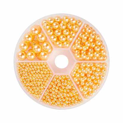 Imitation Pearl Acrylic Beads, No Hole/Undrilled, Round
