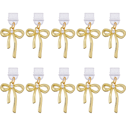 10шт пластиковые мобильные пылезащитные заглушки, Сплав с подвесками, золотые