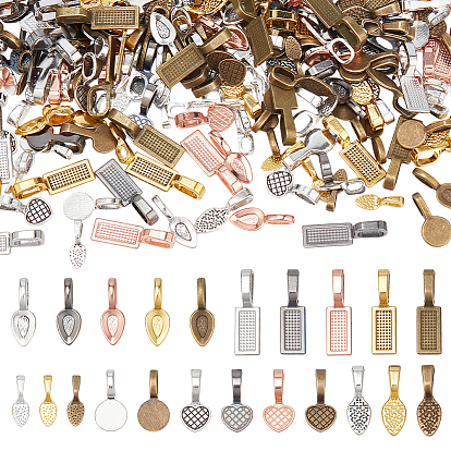 120шт. сплава клееные плоские накладки дужки, смешанные формы