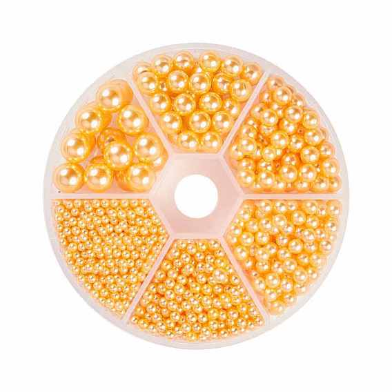Imitation Pearl Acrylic Beads, No Hole/Undrilled, Round