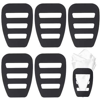 Пластиковый мужской костюм карманный держатель носовых платков, трапециевидные