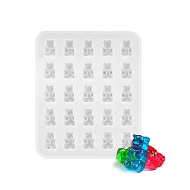 Bear Food Grade Silicone Molds, For DIY Biscuits, Cake, Chocolate, Candy, UV Resin & Epoxy Resin Craft Making