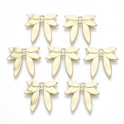 Crémaillère pendentifs en alliage placage, sans cadmium et sans plomb, feuille