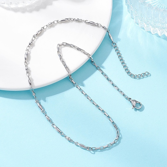 304 из нержавеющей стали овальной звено цепи ожерелья, не тускнеет