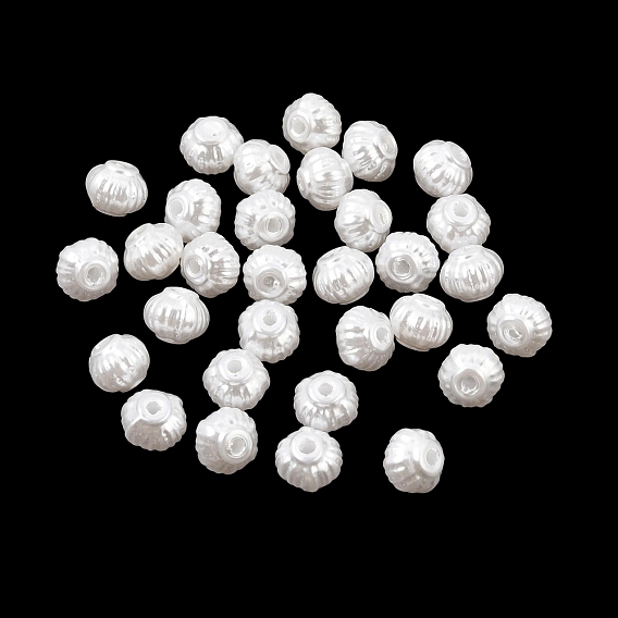 ABS Plastic Imitation Pearl Beads, Rondelle