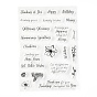 Silicone Clear Stamps, for Card Making Decoration DIY Scrapbooking